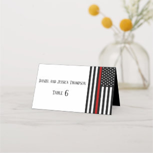 Thin Red Line Place Card