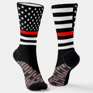Thin Red Line Socks, American flag colours, Firema Socks
