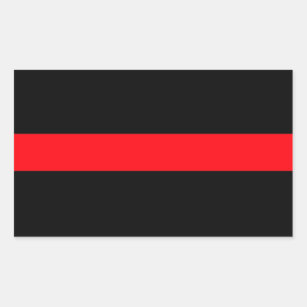 Thin Red Line Stickers (Set of 4) - Firefighters