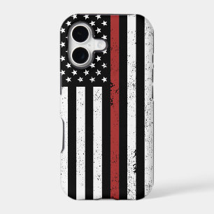 Thin Red Line USA Flag Firefighter Fire Department