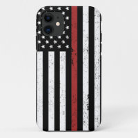 Thin Red Line USA Flag Firefighter Fire Department
