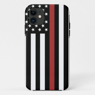 Thin Red Line USA Flag Firefighter Fire Department Case-Mate iPhone Case