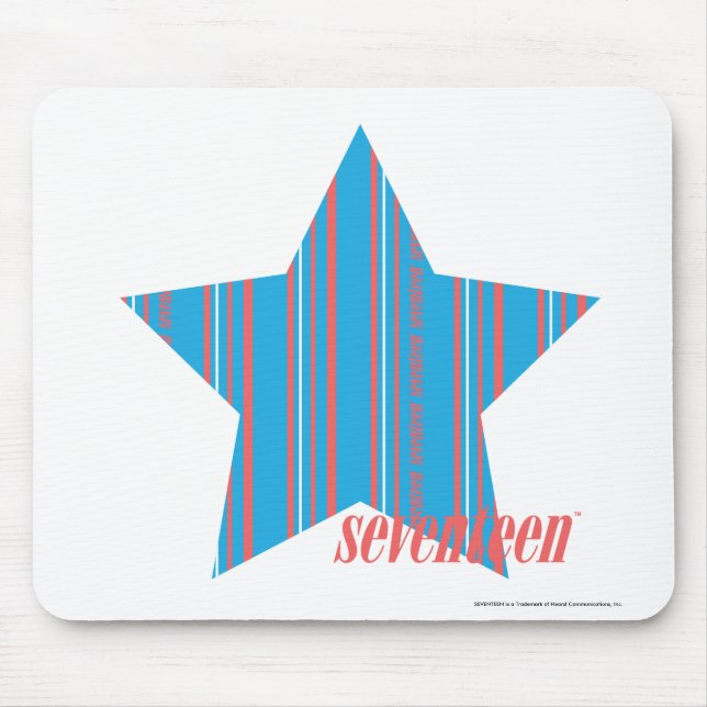Thin Stripes Aqua 2 Mouse Pad (Front)