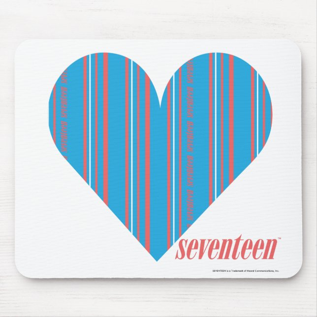 Thin Stripes Aqua 3 Mouse Pad (Front)