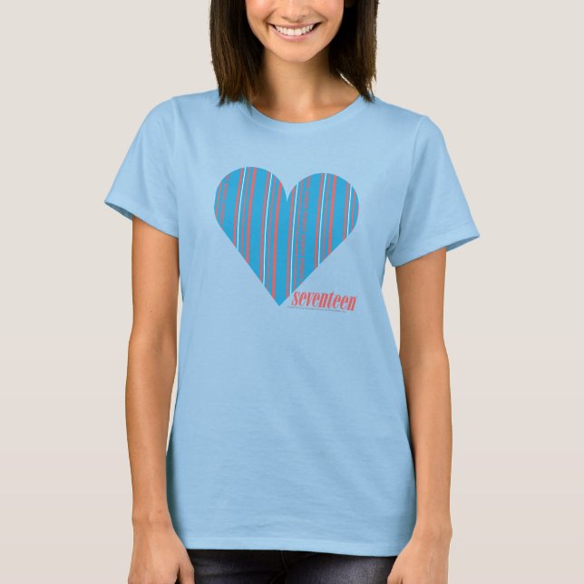 Thin Stripes Aqua 3 T-Shirt (Front)