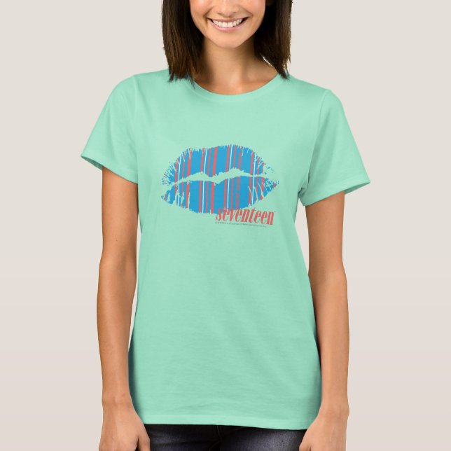 Thin Stripes Aqua T-Shirt (Front)