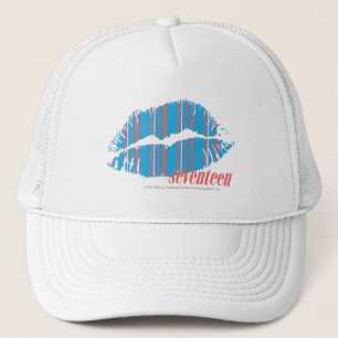 Thin Stripes Aqua Trucker Hat