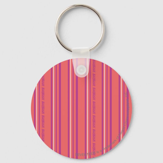 Thin Stripes LtPink Key Ring (Front)
