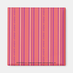 Thin Stripes LtPink Magnet