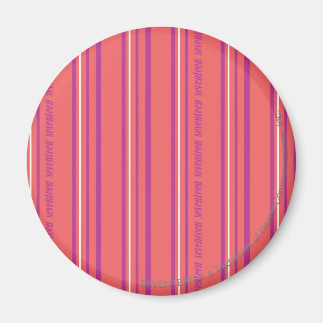 Thin Stripes LtPink Magnet (Front)