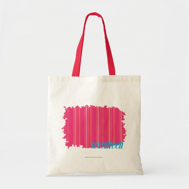 Thin Stripes Magenta 2 Tote Bag (Front)