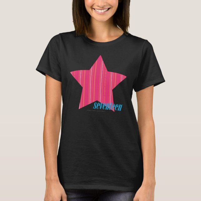 Thin Stripes Magenta 3 T-Shirt (Front)