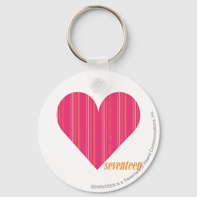 Thin Stripes Magenta 4 Key Ring (Front)