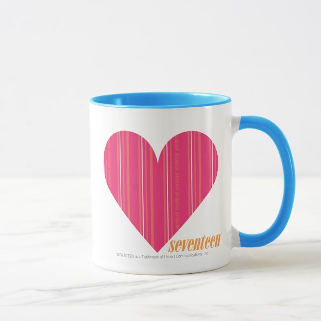 Thin Stripes Magenta 4 Mug (Right)