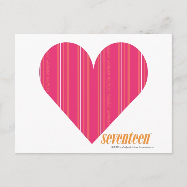 Thin Stripes Magenta 4 Postcard (Front)