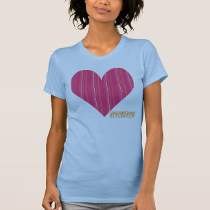 Thin Stripes Magenta 4 T-Shirt