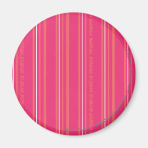 Thin Stripes Magenta Magnet