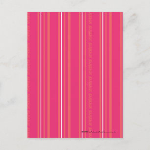 Thin Stripes Magenta Postcard