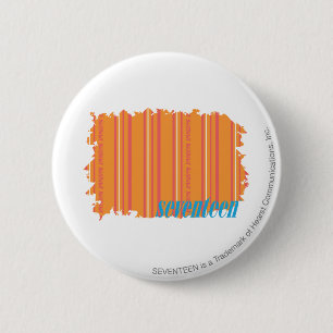 Thin Stripes Orange 2 6 Cm Round Badge