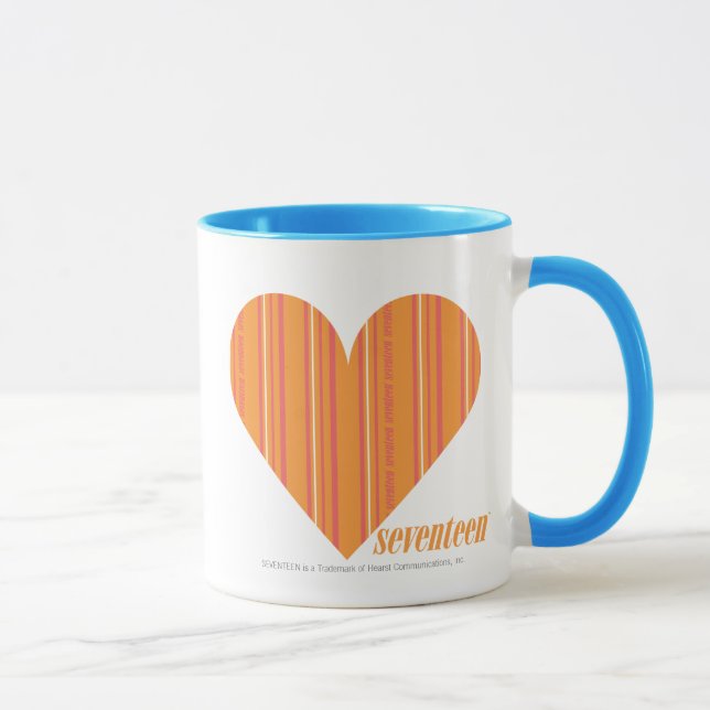 Thin Stripes Orange 3 Mug (Right)