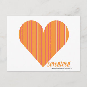 Thin Stripes Orange 3 Postcard