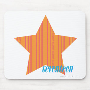 Thin Stripes Orange 4 Mouse Pad