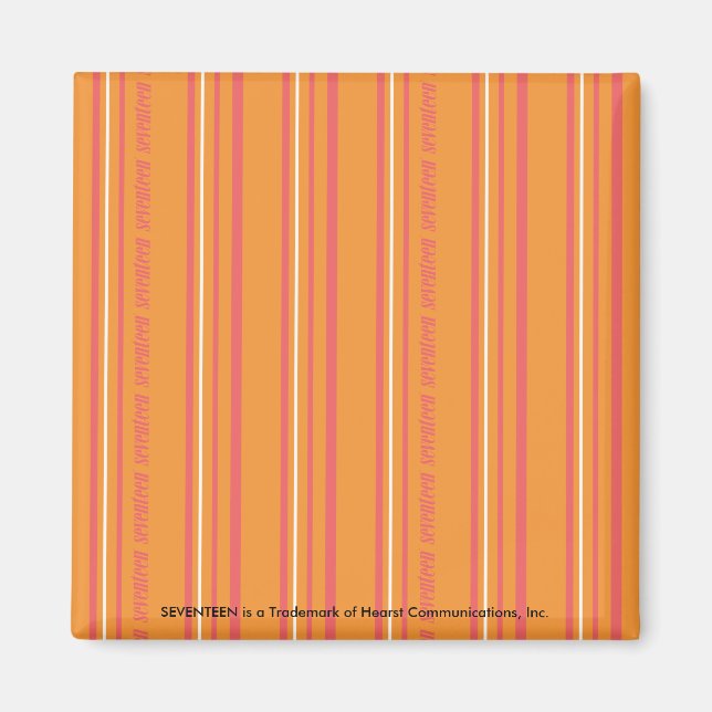Thin Stripes Orange Magnet (Front)