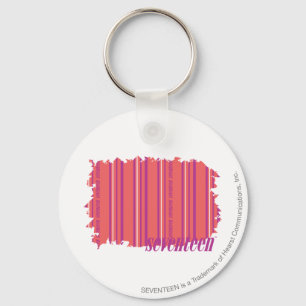 Thin Stripes Pink 2 Key Ring