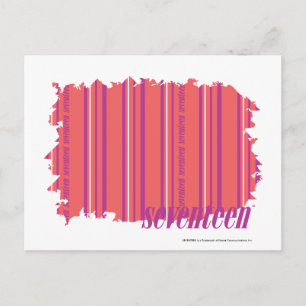 Thin Stripes Pink 2 Postcard