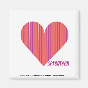 Thin Stripes Pink 3 Magnet