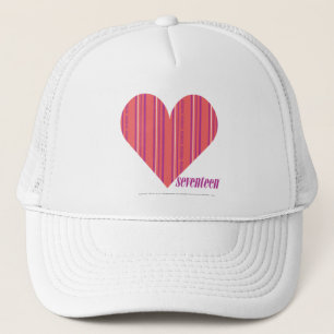 Thin Stripes Pink 3 Trucker Hat