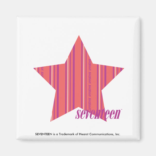 Thin Stripes Pink 4 Magnet (Front)