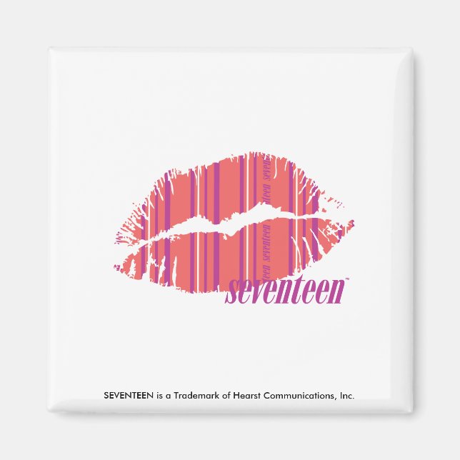 Thin Stripes Pink Magnet (Front)