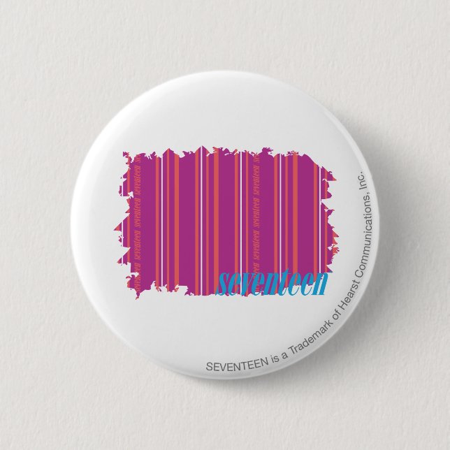 Thin Stripes Purple 2 6 Cm Round Badge (Front)