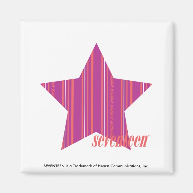 Thin Stripes Purple 3 Magnet (Front)
