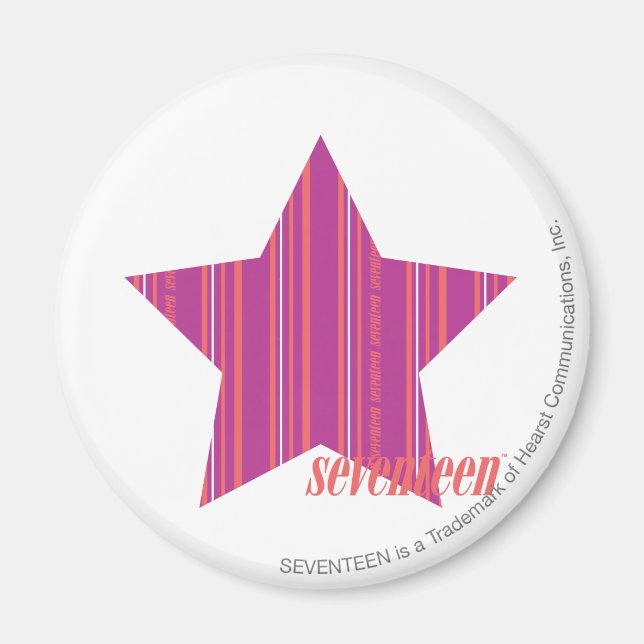 Thin Stripes Purple 3 Magnet (Front)