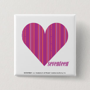 Thin Stripes Purple 4 15 Cm Square Badge