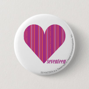 Thin Stripes Purple 4 6 Cm Round Badge