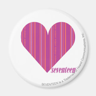 Thin Stripes Purple 4 Magnet