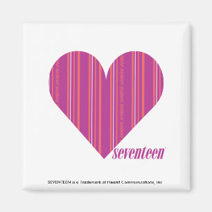 Thin Stripes Purple 4 Magnet