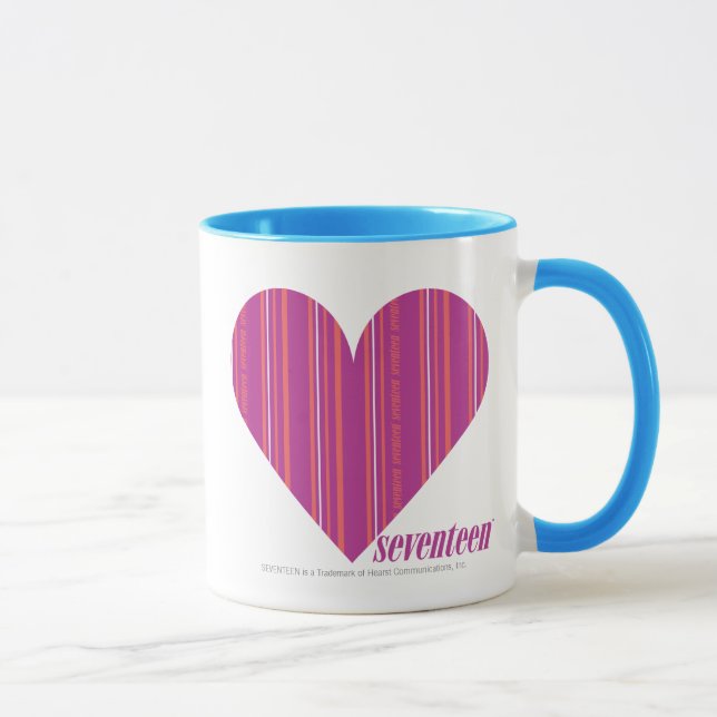 Thin Stripes Purple 4 Mug (Right)
