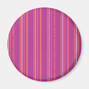 Thin Stripes Purple Magnet