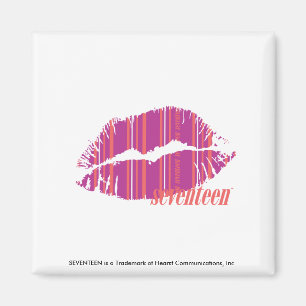 Thin Stripes Purple Magnet