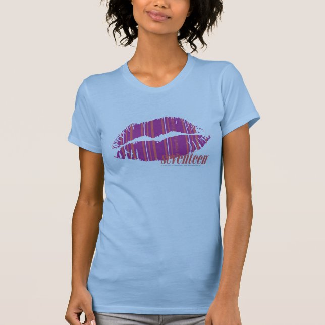 Thin Stripes Purple T-Shirt (Front)