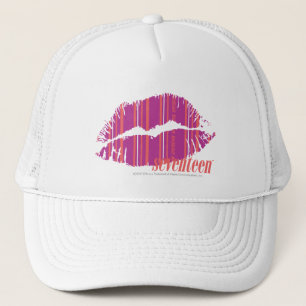 Thin Stripes Purple Trucker Hat
