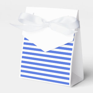 Thin Stripes - White and Royal Blue Favour Box