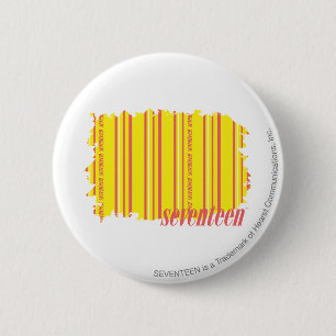 Thin Stripes Yellow 2 6 Cm Round Badge