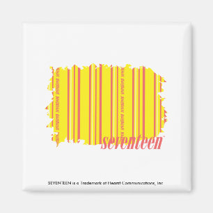 Thin Stripes Yellow 2 Magnet