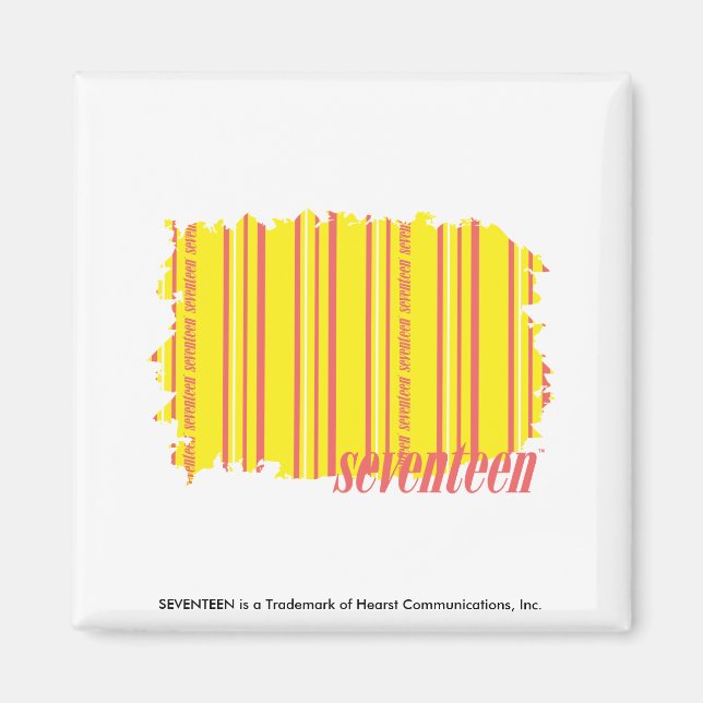 Thin Stripes Yellow 2 Magnet (Front)