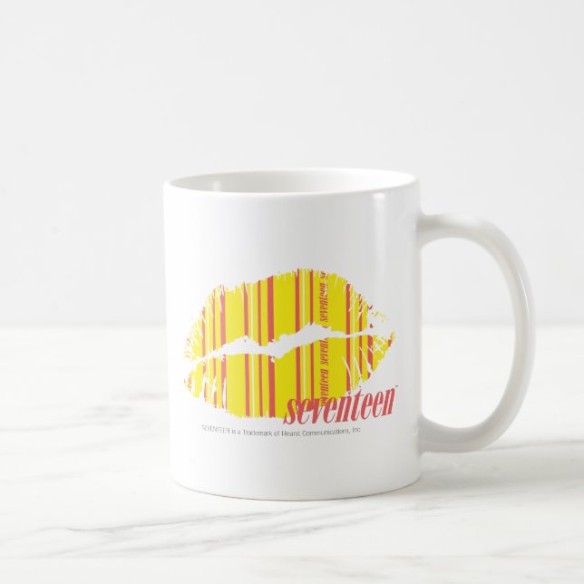 Thin Stripes Yellow Coffee Mug (Right)